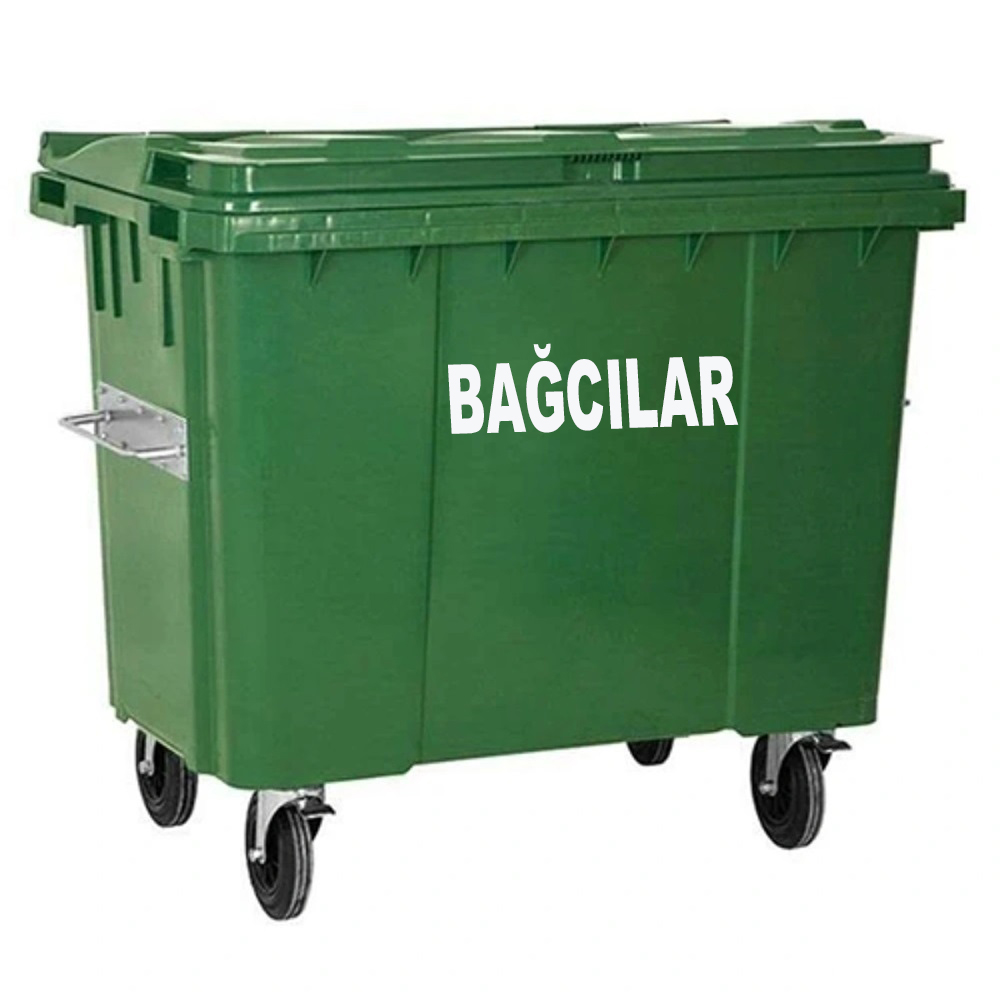 Bağcılar 1100 Litre Plastik Çöp Konteyneri