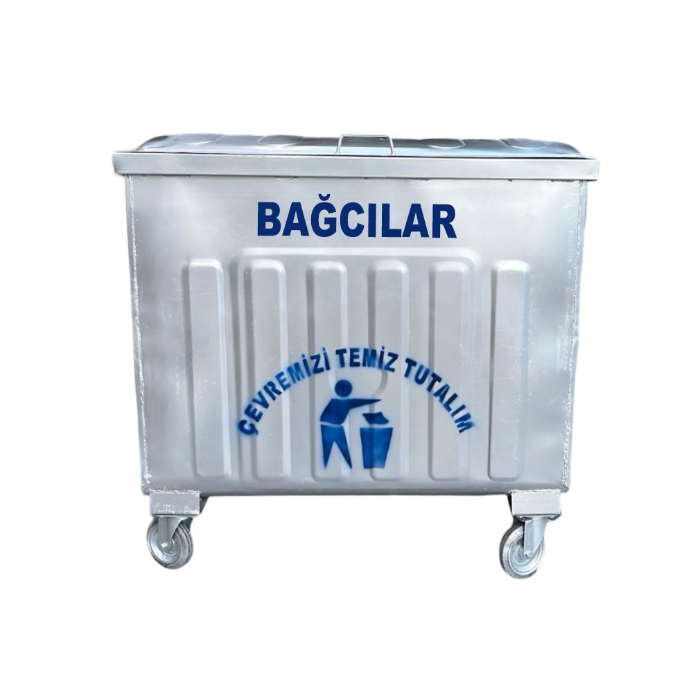 Bağcılar 800 Litre Metal Çöp Konteyneri